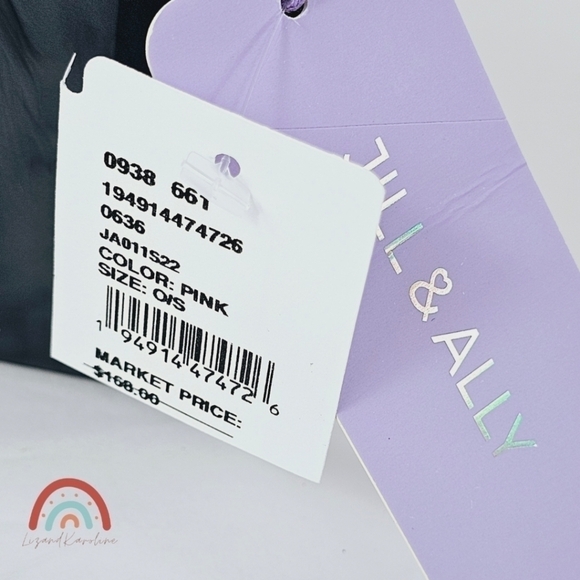 New! Jill & Ally Two Tone Black Barbie Pink Convertible Party Evening Clutch - Picture 15 of 15